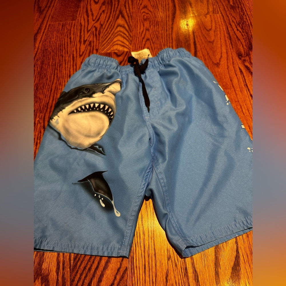 Hurley boys shark swim trunks size small